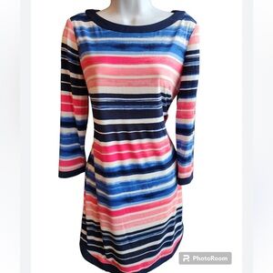 Vince Camuto Striped Dress, Zipper Back